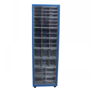 Steel Cabinet with 44 Plastic Drawers